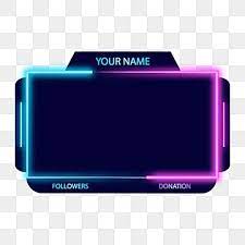 Neon Incandescente Twitch Pannello Overlay Vettoriale Isolato Su Sfondo Trasparente Modificabile Pannello Vivere Schermo Png E Vector Per Il Download Gratuit In 2021 Overlays Frame Display Twitch