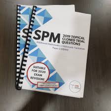 Pelajar boleh melakukan ulangkaji secara online atau memuat turun kemudian. Topical Additional Mathematics Trial Paper Kbsm Koleksi Kertas Soalan Percubaan Spm Topikal Kbsm Shopee Malaysia