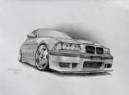 Bmw E36 Drawing Car Drawings Bmw E36 Bmw