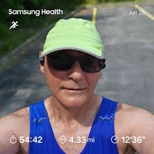 Late morning run. Taking it easy in the heat.