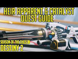Heir Apparent & Catalyst - Full Exotic Quest Guide | Destiny 2 - YouTube