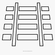 More than 14,000 coloring pages. Train Tracks Coloring Page Rieles De Tren Para Colorear Hd Png Download Kindpng