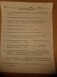 See what corn is king (corn_is_king) has discovered on pinterest, the world's biggest collection of ideas. King Corn Video Worksheet