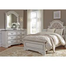The magnolia manor collection is built with poplar solids white oak veneer tops and birch veneers completed in a white finish. Liberty Furniture Magnolia Manor Full Bedroom Group Lagniappe Home Store Bedroom Groups