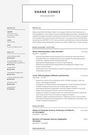 Discover the ideal resume format for your resume with this 2021 guide to choose the ideal format based on your work experience and qualifications. Web Developer Resume Examples Writing Tips 2021 Free Guide