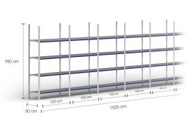 Étagère 15 cm de profondeur. Etagere De 15 M De Hauteur 180 Cm 30 Cm De Profondeur Avec 4 Niveaux Comprenant Des Etageres En Acier Charge Par Etagere 200 Kg Topregal