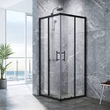 Check spelling or type a new query. Elegant Showers Square Corner Sliding Doors Shower Screen Matt Black Elegantshowers