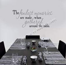 Dining room quotes,dining room, keyword, keywords. The Fondest Memories Are Made When Gathered Around The Table Dining Room Quotes Vinyl Wall Words Dining Room Walls
