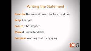 In this video i am going to talk about making the. Connstep S 10 5 What Is An Effective Problem Statement Youtube