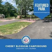 Cherry Blossom Campground In Crescent City Fl Is A Big Rig Friendly Rv Park With 82 Total Rv Sites Guests Enjoy Amenities T Crescent City Campground Rv Parks