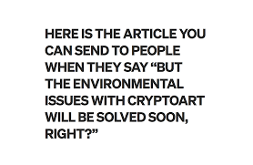 But i'm just not a fan, so i don't by submitting your email address, you consent to us sending you money tips along with products and services that we think might interest you. The Environmental Issues With Cryptoart Will Be Solved Soon Right Medium