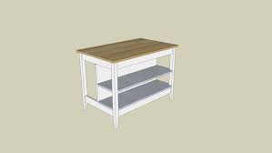 It is slightly wider than would be ideal, but it gives us storage and a place to sit. Ikea Stenstorp Kitchen Island 3d Warehouse