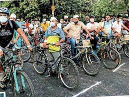 In a track cycling the riders cycle around the track in a anti clockwise directiontrack cycling (on a velodrome or banked bicycle racing oval) is. You Can Now Cycle From City Centre To Subhash Chowk First Track Launched Gurgaon News Times Of India