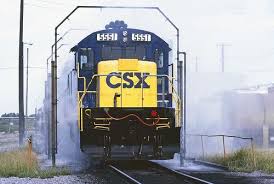 Csx Locomotives Led By Ge B30 7 5551 Are Seen Coming Out Of The High Pressure Spray Washer In The Uceta Railroad Yard At Tampa Florida 1989 3 Of 11 Train