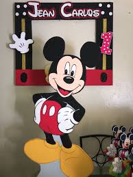 Mickey Mouse Character And Photobooth Frame Mickey Mouse Characters Mickey Birthday Mickey
