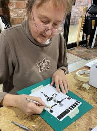 Screen Printing with Fused Glass workshop with Vitreus Art