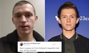Tom is an active dancer. Fans Are Mourning Tom Holland S Hair After The Actor Got A Buzz Cut Daily Mail Online