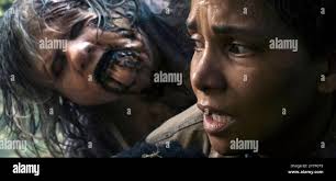 Never Let Go (2024) directed by Alexandre Aja and starring Halle Berry,  Anthony B. Jenkins and Stephanie Lavigne. A family haunted by an evil  spirit questions reality. US advance poster ***EDITORIAL USE ONLY***.  Credit: BFA