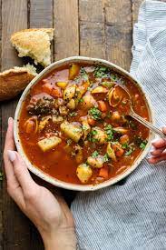 Hearty Italian Minestrone Soup A Simple Palate Recipe Italian Minestrone Soup Recipe Italian Dinner Recipes Italian Vegetable Soup