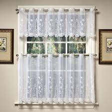 Samantha Sheer Window Curtain Tier Pairs In White Bed Bath Beyond Curtains Window Curtains Cafe Curtains