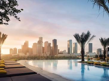 The Oasis-Like Infinity Deck at Thompson Houston, AI generated