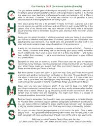 If you say something unpleasant, it might hurt more than if you had said it out loud. Christmas Letters Patterns Samples And Templates Flanders Family Homelife