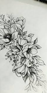 46 Ideas For Flowers Tattoo Sketch Peonies Flower Sketches Tree Tattoo Small Flower Drawing
