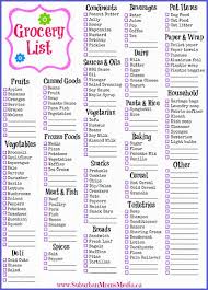 Free Printable Grocery List Grocery List Printable Grocery List Printable Free Create A Shopping List
