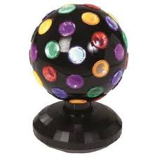 Lightahead 6 Inch 360 Degree Rotating Led Disco Ball Light Black Walmart Com Led Disco Ball Disco Ball Light Ball Lights