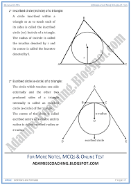 Adamjee Coaching Circle Definitions And Formulae Mathematics 10th Circle Definition Mathematics Studying Math