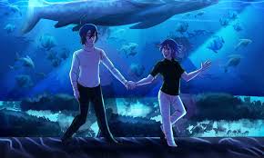 Konosuba anime art youtube drawing, aqua, cg artwork, fictional character png. Aquarium Date Danganronpa Amino