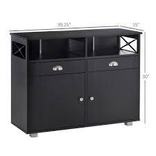 Shop wayfair for the best dining storage cabinet. Homcom Sideboard Buffet Storage Cabinet Server Console Table With Drawers For Living Room Dining Room