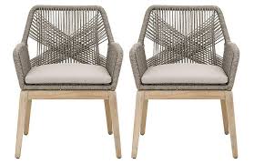 S 2 Easton Outdoor Armchairs Platinum Outdoor Dining Furniture Outdoor Furniture Furniture Outdoor Armchair Outdoor Dining Chairs Woven Dining Chairs