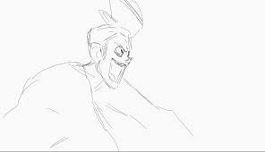 Some Irrelevant Rough Animation Of Spike Just For Fun Animation Male Sketch Humanoid Sketch