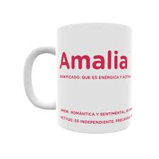 Taza Con El Significado Del Nombre Amalia