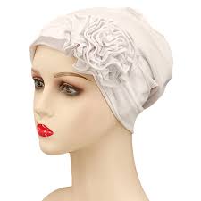 Weibliche Turban weiche Blume Mütze für Patienten Haarausfall Chemo Caps  Krebs Kopf bedeckung für Frauen elastische Kopf wickel