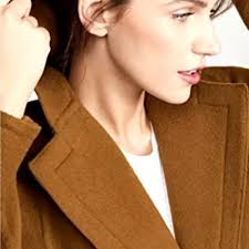 VINCE One-button Hooded Wool Coat In Brown Size M