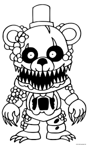 A very unique approach to the horror genre and has something to offer for every player. Freddy Coloring Pages Printable