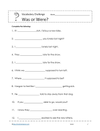 Here in this video i have tried to clear the confusion in these two thoroughly with few examples. Was Or Were Worksheets