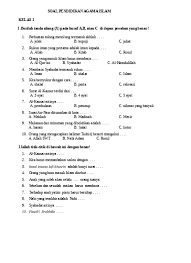 Download latihan soal dan contoh soal ujian tes seleksi cpns tahun 2019 beserta pembahasan dan kunci jawaban. Top Pdf Bank Soal Pendidikan Agama Islam Sd 123dok Com