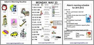 a visual organizing schedule for your kids chores for