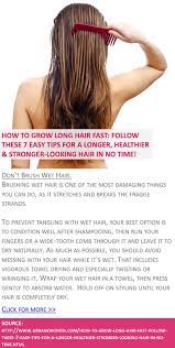 Experiencing hair loss or just want faster hair growth? How To Grow Long Hair Fast Follow These 7 Easy Tips For A Longer Healthier Stronger Looking Hair Grow Long Hair Growing Long Hair Faster Longer Hair Faster