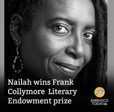 Veteran novelist and poet Nailah Folami Imoja claimed the top honour in the  27th Frank Collymore Literary Endowment (FCLE) competition, receiving the  first prize of $10,000 for her prose entry, Jamaica's Exam.