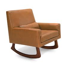 While conventional rocking chairs move in an arc shape, nursery gliders slide back and forth. Leather Nursery Rocker Www Macj Com Br