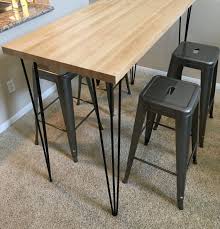 Steel Hairpin Table Legs 41 Inch 3 Rod Bar Height Set Of 4 Hairpin Table Retro Dining Table Metal Table Legs