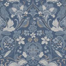 Your sure to find your perfect pattern here. Arthouse Folk Floral Wallpaper 676002 Denim Blue