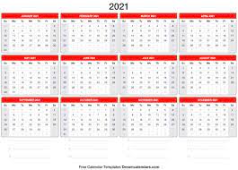 It also includes previous and next month to facilitate planning for. 2021 Calendar