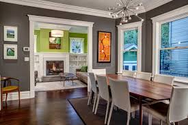 Gray and blue living room interiors client project reveal the project renovation gray yellow decor design. 25 Grey Dining Room Designs Decorating Ideas Design Trends Premium Psd Vector Downloads