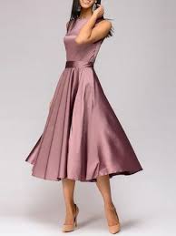 Sleeveless A Line Midi Dress Evening Midi Dress Midi Dress Formal Dresses