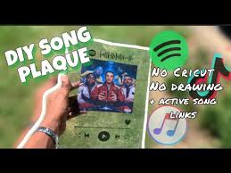6 383 просмотра 6,3 тыс. Best Diy Tik Tok Spotify Apple Music Song Plaque No Cricut No Drawing Youtube